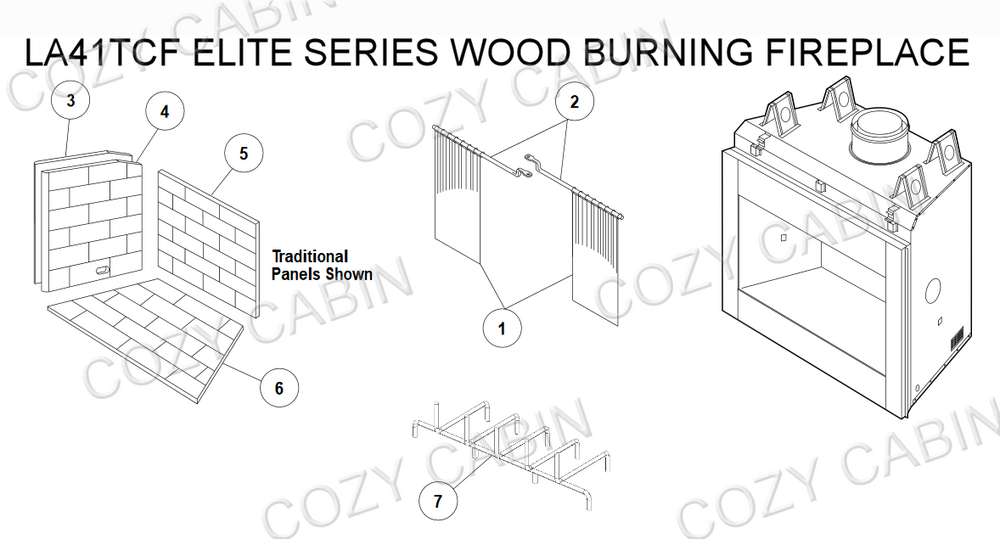 Elite Series Wood Burning Fireplace (LA41TCF) #LA41TCF